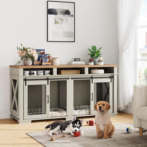 71" Dog Crate with 3 Storage Drawers & Removable Divider G67102