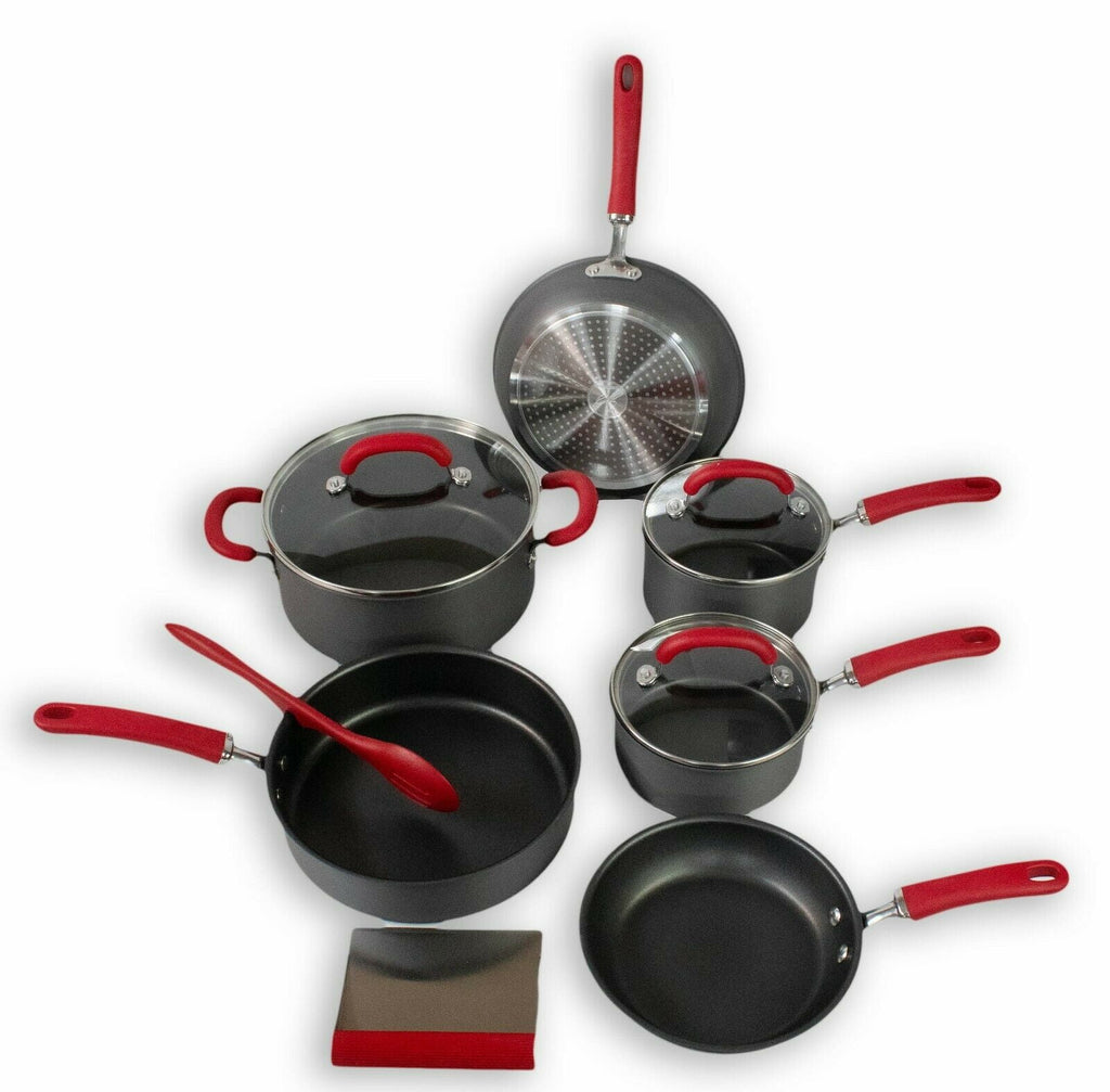 Hard Anodized Nonstick Cookware Pots & Pans Set T172