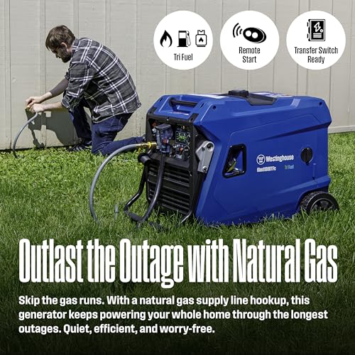 11000 Peak Watt Tri-Fuel Portable Inverter Generator H581572
