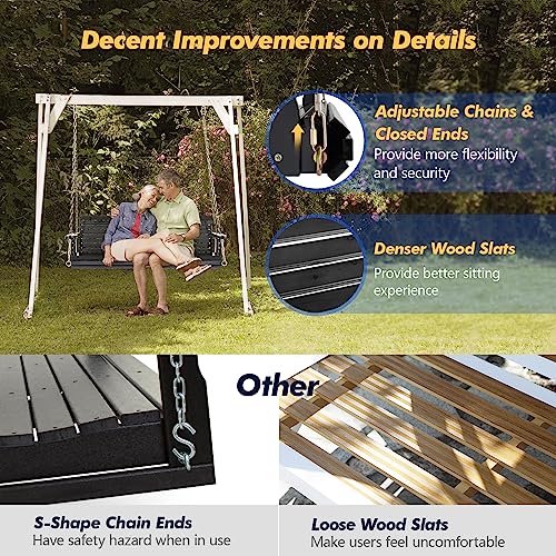 White 5 FT Heavy Duty Porch Swing Chair Bench I18419