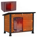Insulated Outdoor Dog House with Liner Inside Y686301