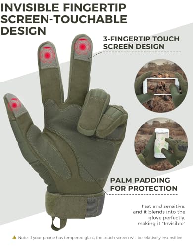Tactical Gloves with Hard Shell & Palm Padding V907889