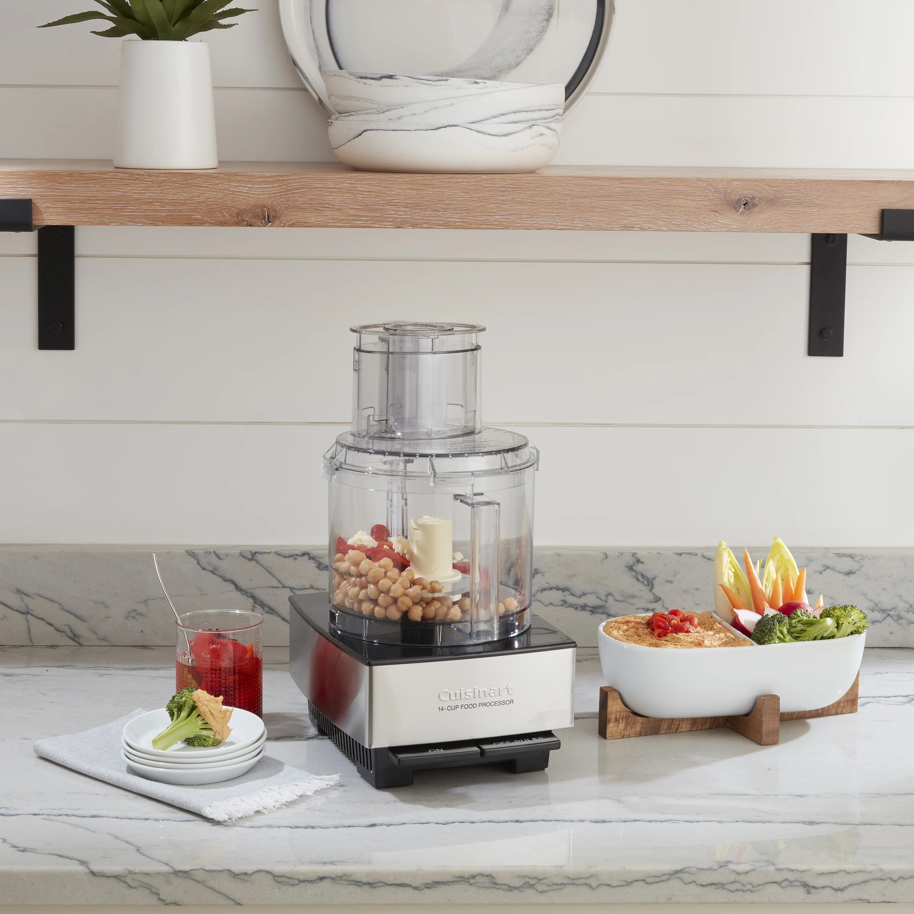 14 Cup Brushed Stainless Steel Food Processor O629069