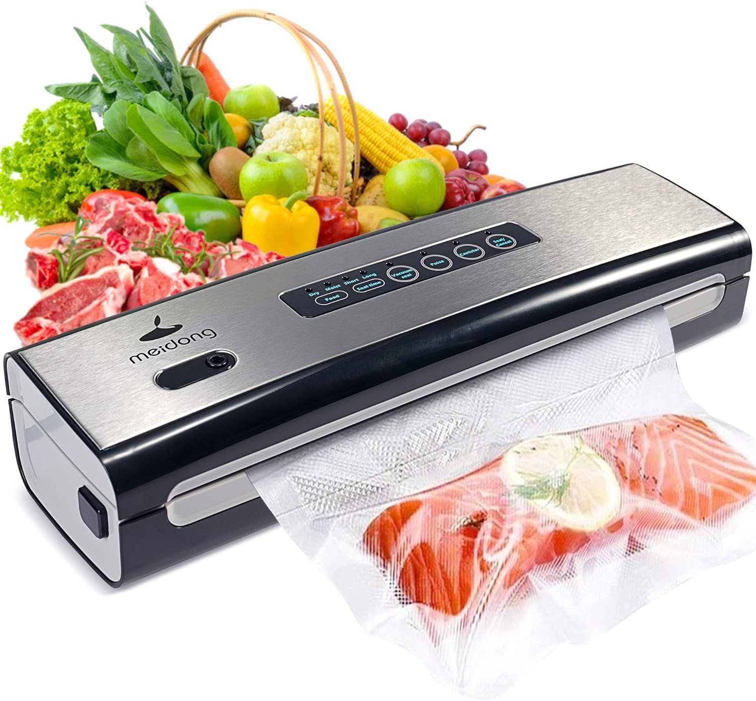 Compact Vacuum Sealer Machine with Starter Kit F4176
