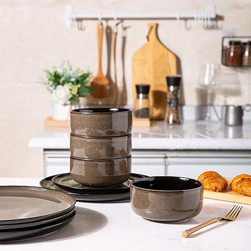 Green 18PCS Ceramic Dinnerware Set M7789