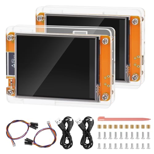 2 Pack 2.8" ESP32 Development Board WiFi Bluetooth Dual-core 240x320 Smart LCD Display TFT Module Touch Screen G33900