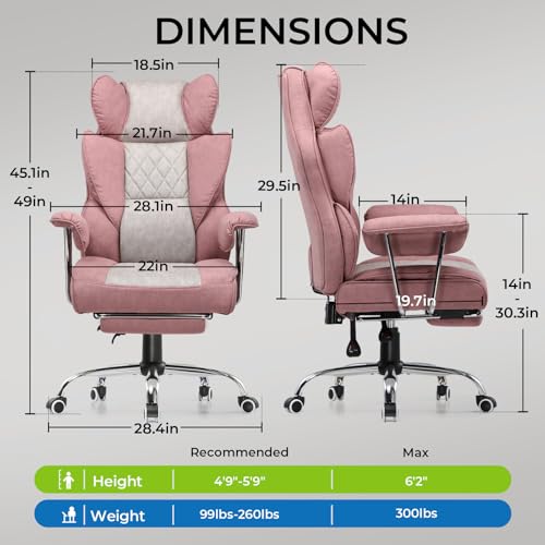 Black PU Leather Gaming Chair with Footrest I463081