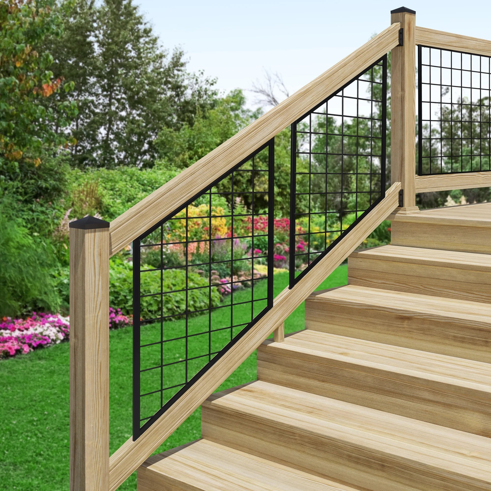 Black Hog Wire Stair Railing Kit M25941