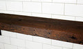 Reclaimed Wood Wall Shelf with Steel Angle Brackets, 36" L x 6" D, Unfinished Z4419
