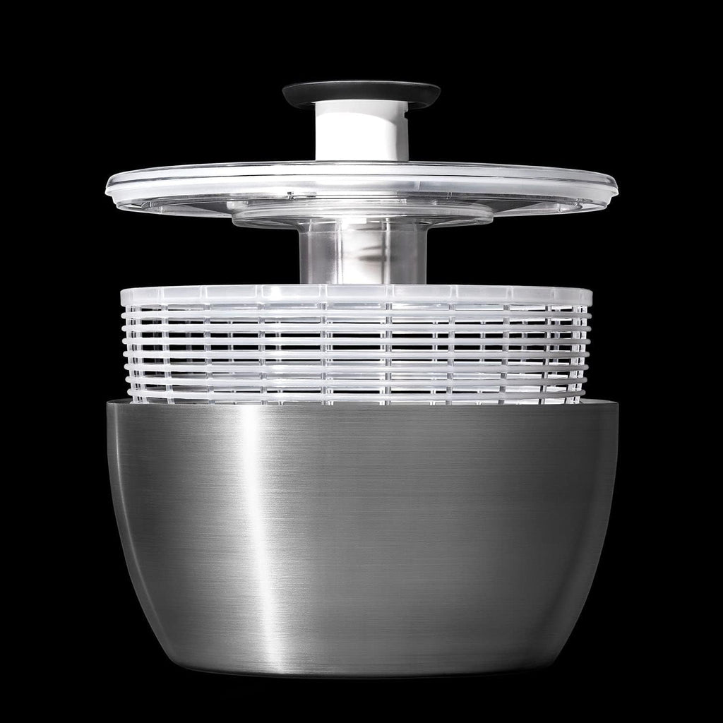 6.34 Qt Stainless Steel Salad Spinner G136824