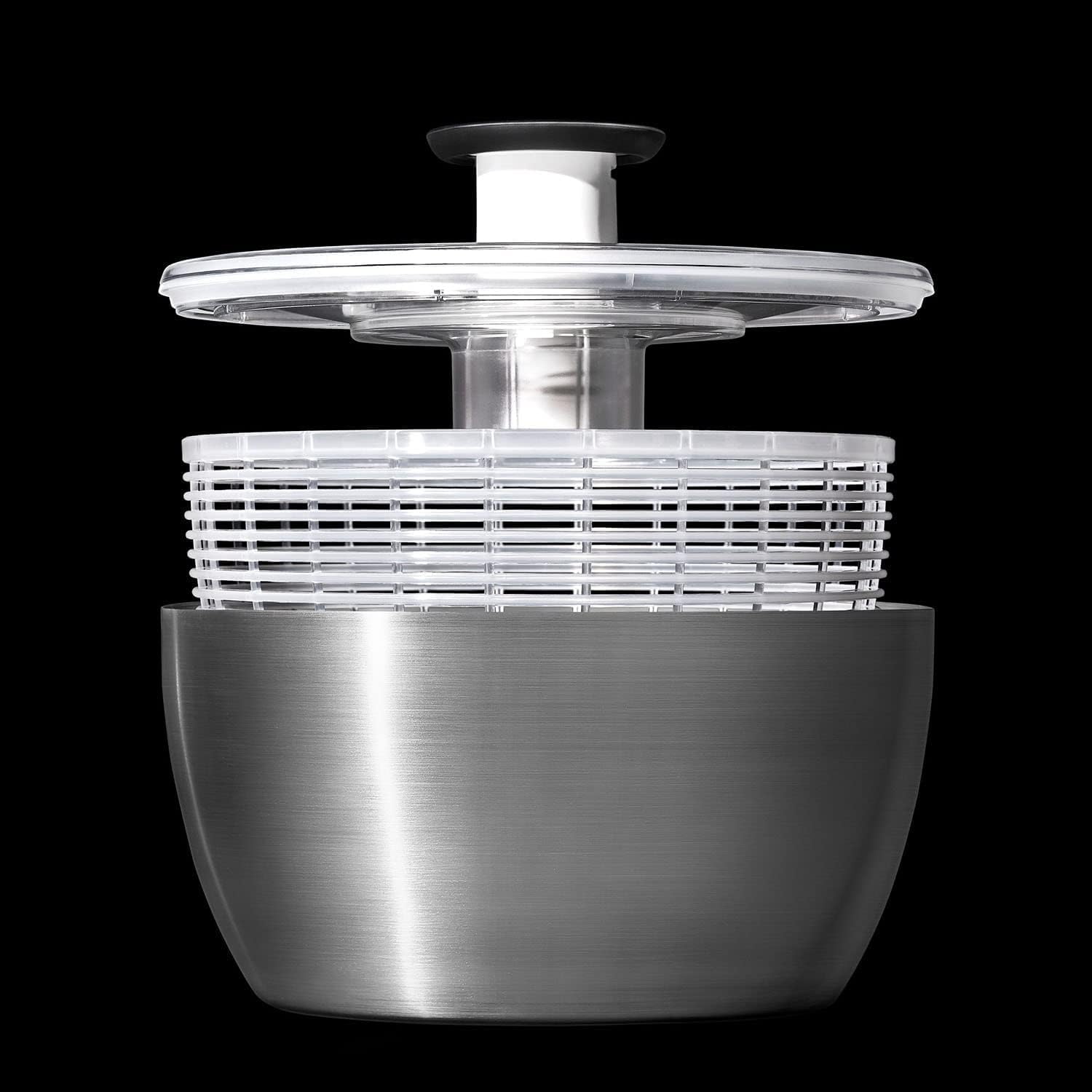 6.34 Qt Stainless Steel Salad Spinner G136824