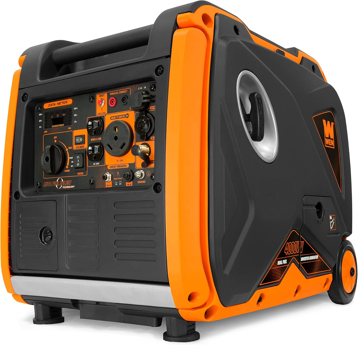4000-Watt Dual Fuel Portable Inverter Generator with Fuel Shut-Off C12957