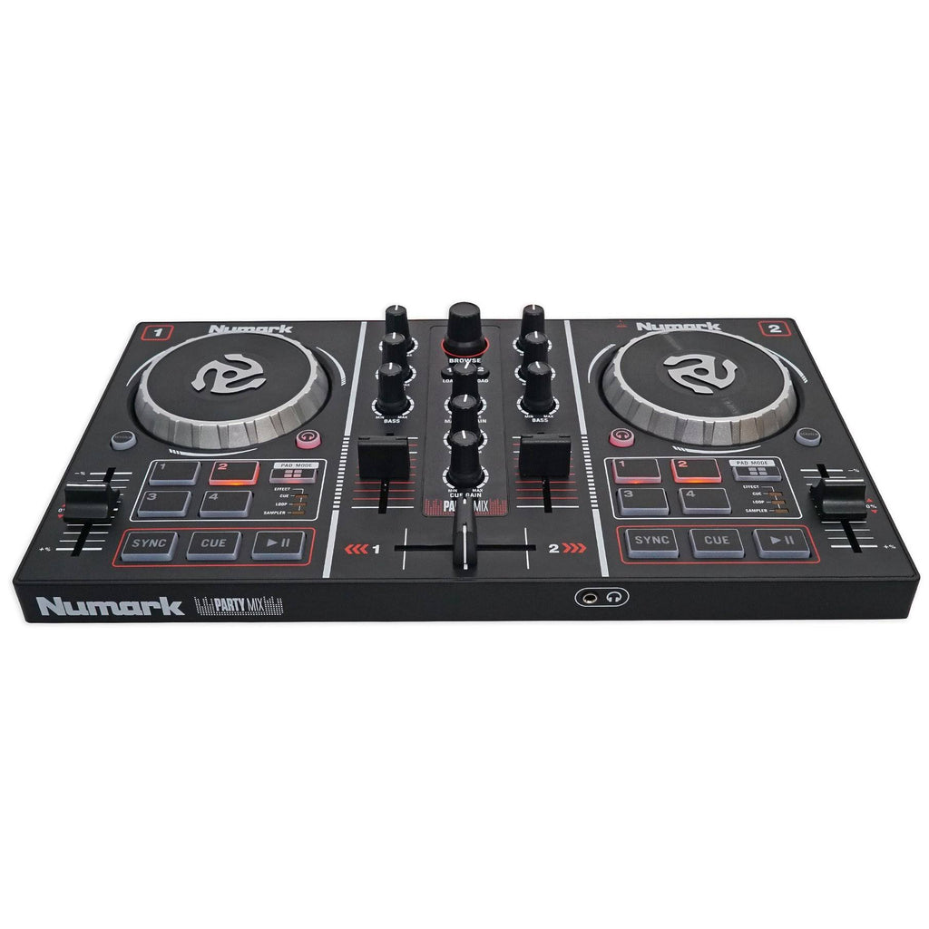 DJ Controller with Built in Light Show and Microphone and Cables and Case G916279