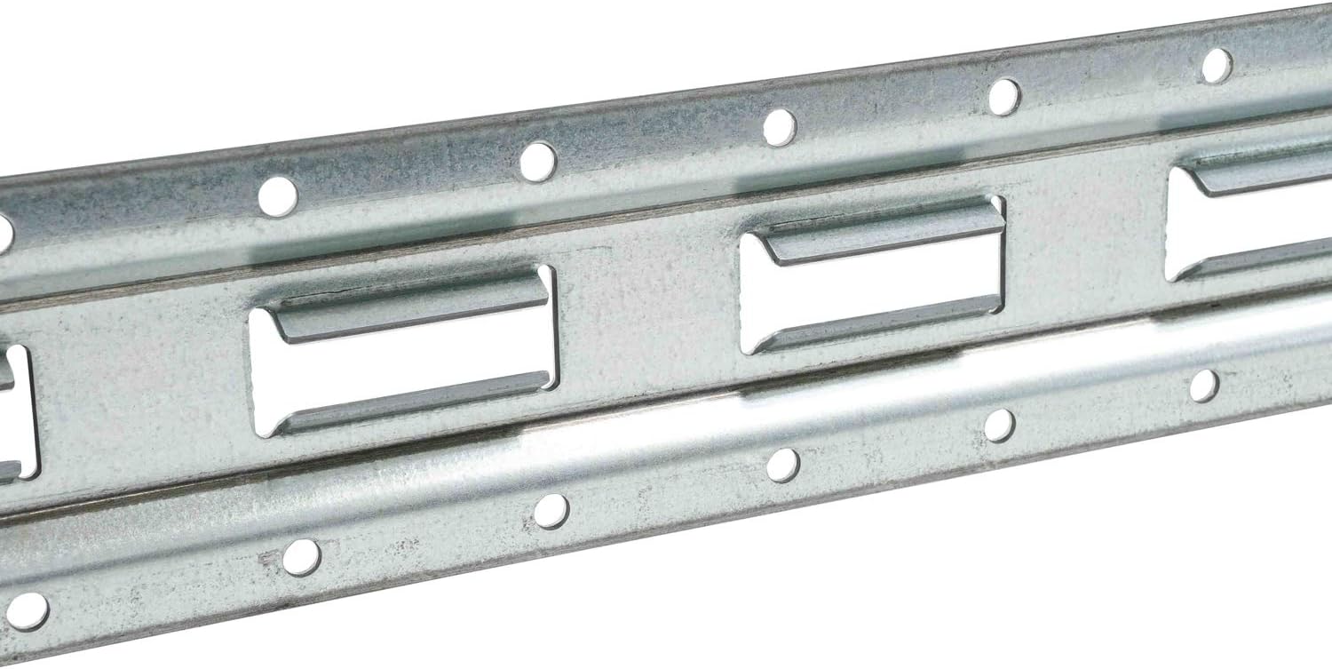 4 Pack 5' Vertical Galvanized Steel Bolt-On Tie-Down Rail Q37928