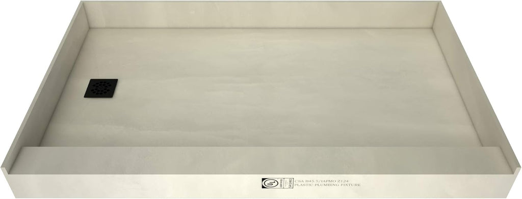 60" x 30" Shower Pan Kit with Left Drain S835