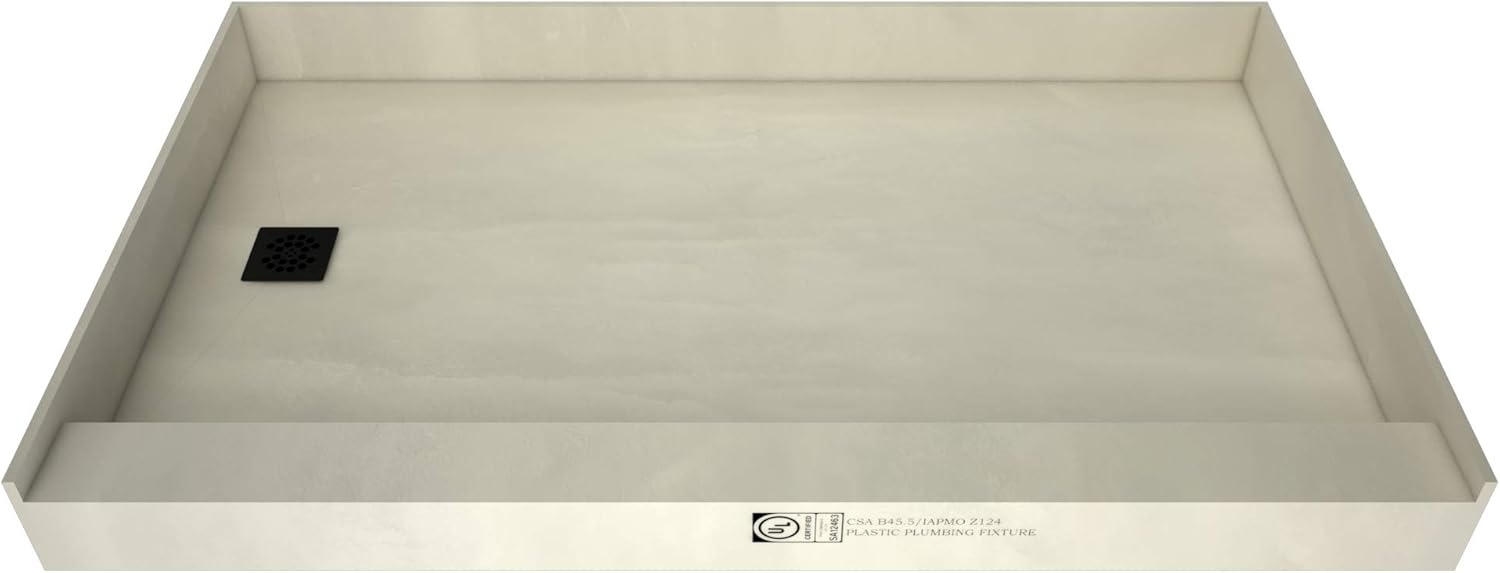 60" x 30" Shower Pan Kit with Left Drain S835