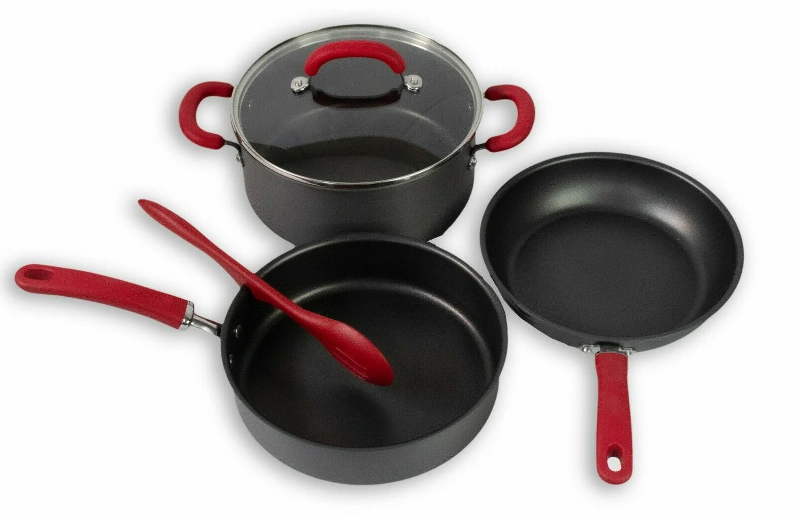 Hard Anodized Nonstick Cookware Pots & Pans Set T172