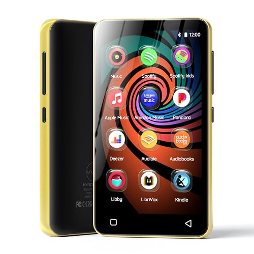 160GB MP3 Player with Bluetooth and WiFi, 4" Touch Screen Android MP4 MP3 Player (Black) I716484