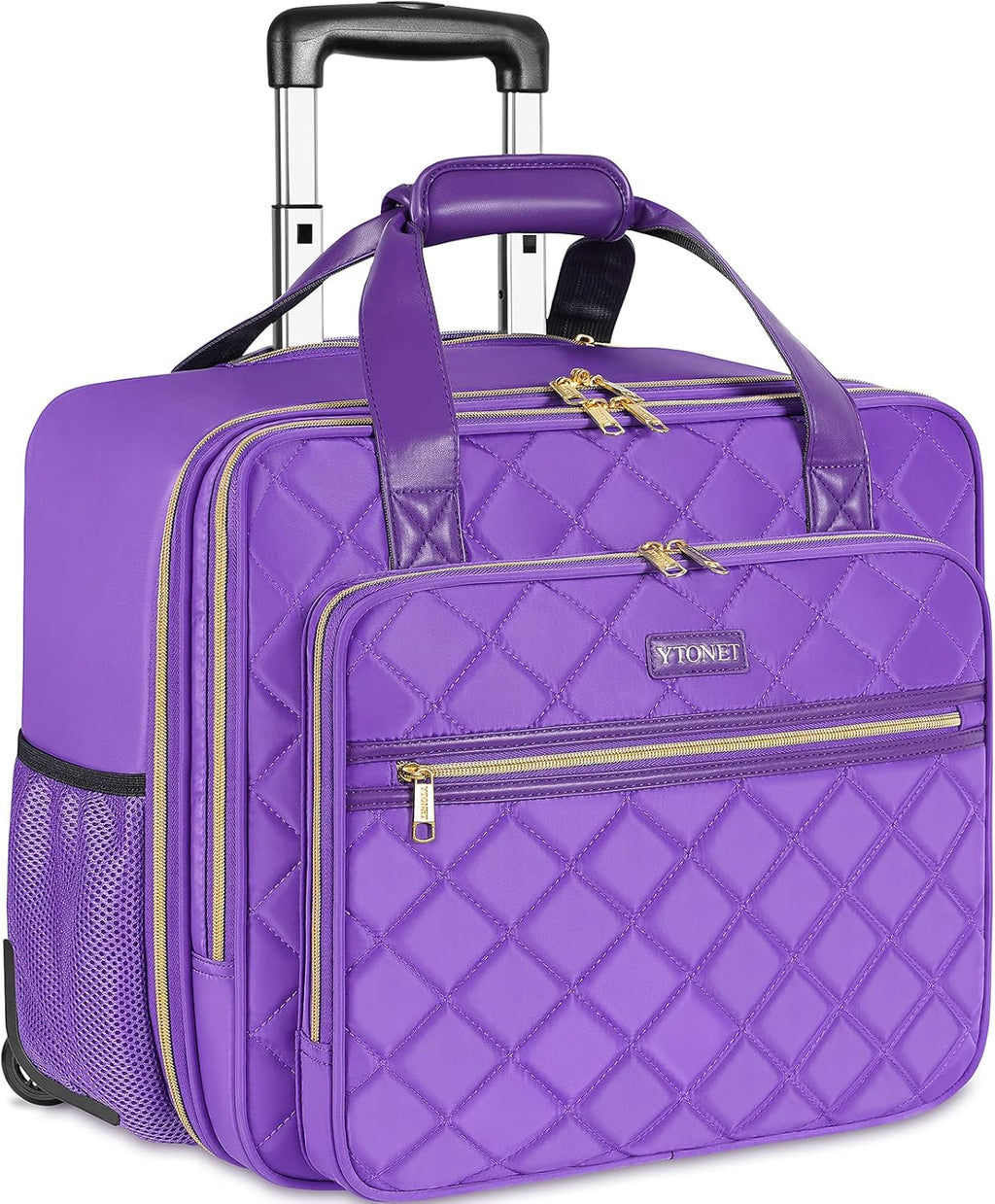 Purple 17.3 Inch Rolling Laptop Bag with Wheels J592