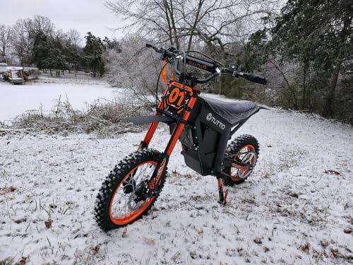 Electric Dirt Bike 2000W, 37MPH Speed, 14"/12" Fat Tires Electric Motorcycle, 48V 21AH Battery L789818