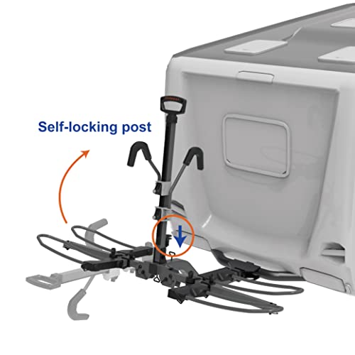 Hitch Mounted 4 Bike Rack Carrier for RV with 2" Class 3 Hitch Fits Up to 5" Fat Tire F127