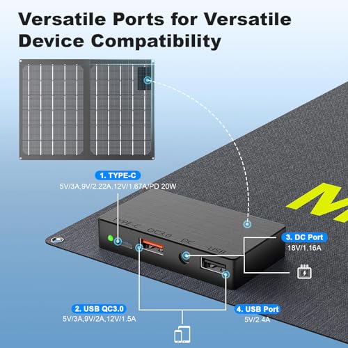 100W Foldable Solar Panel with Kickstand M310935