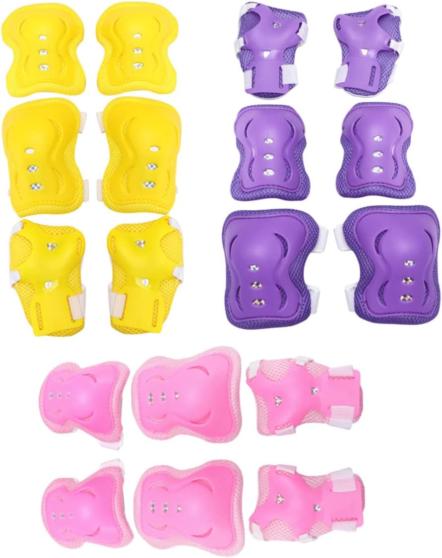 18 pcs Set Elbow Pads Knee Protector Wrist Guards Protective Gear Q984633
