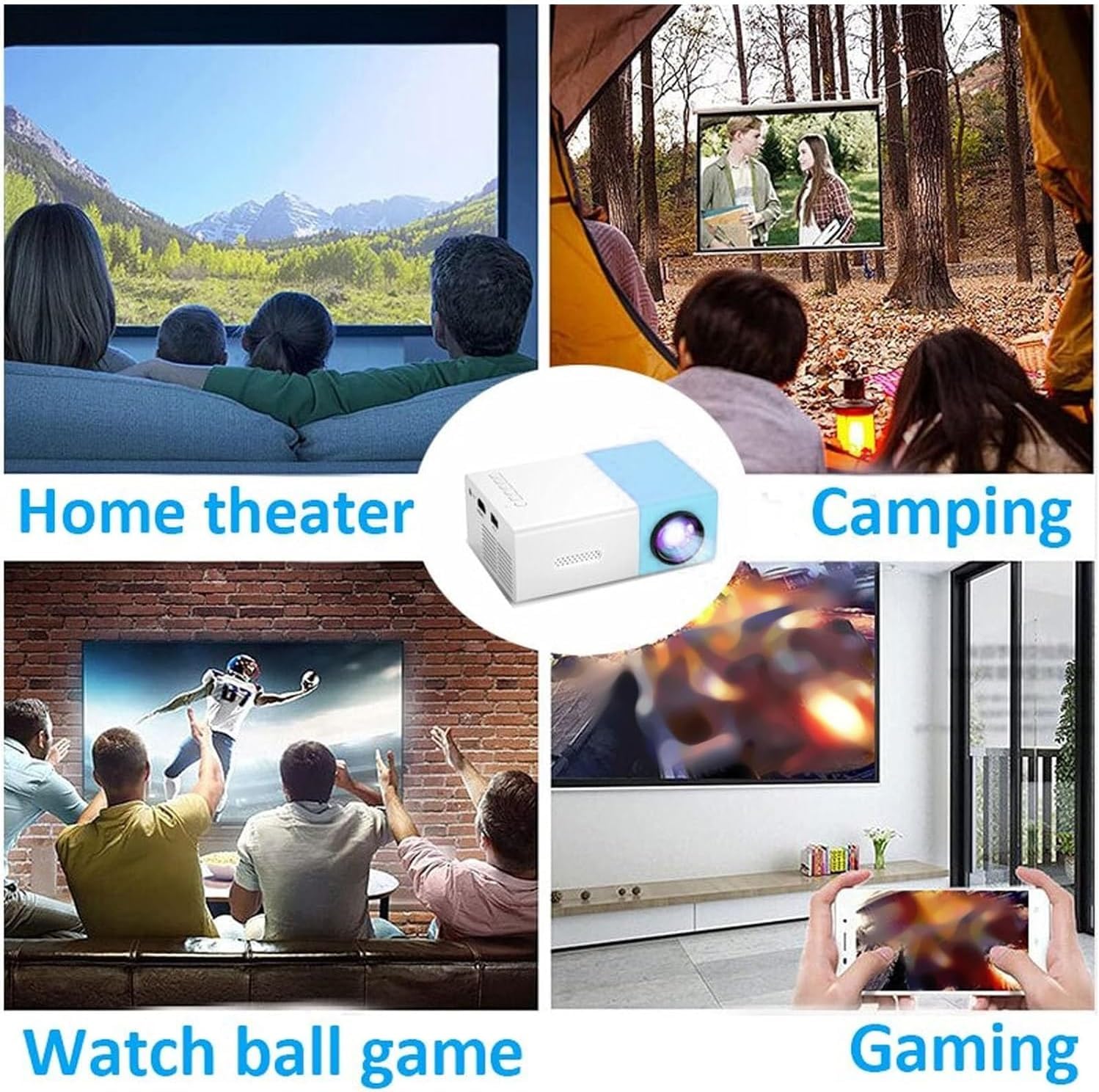 1080P HD Portable LED Mini Projector N409343