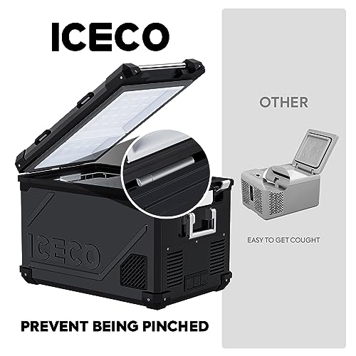 58Qt Dual Zone Portable Refrigerator Freezer with SECOP Compressor J619
