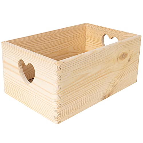 Large Black Wooden Nesting Crate with Handles C79166