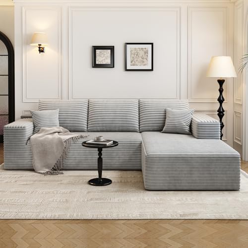 Black Left Facing Chaise Modular Sectional Sofa with Ottoman W363042
