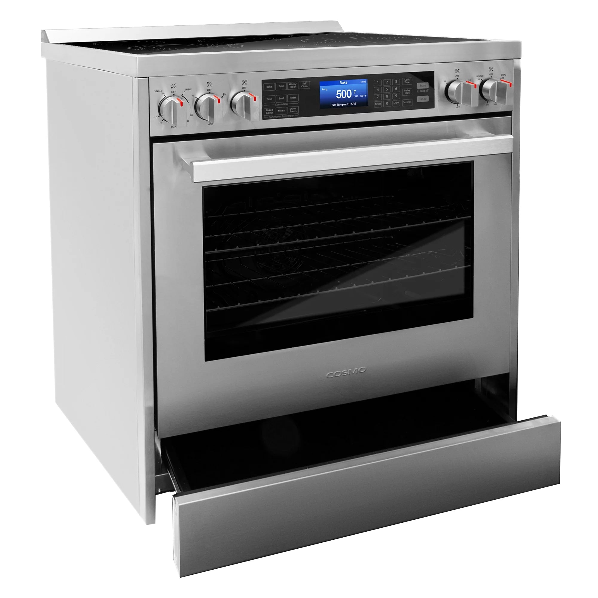 2 Piece Kitchen Appliance Package with 30" Over the Range Microwave & 30" Freestanding Electric Range S76530