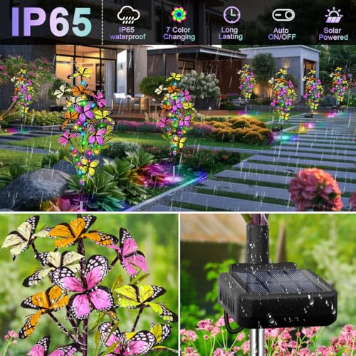 2 Pack Solar Butterfly Tree Lights S523