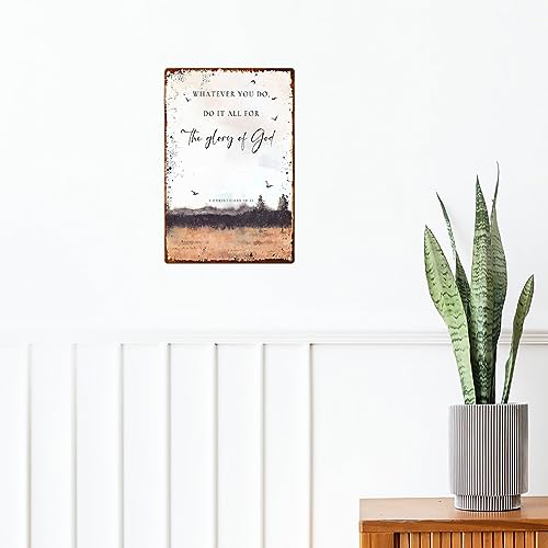 Bible Verse Wall Art Metal Sign X9825
