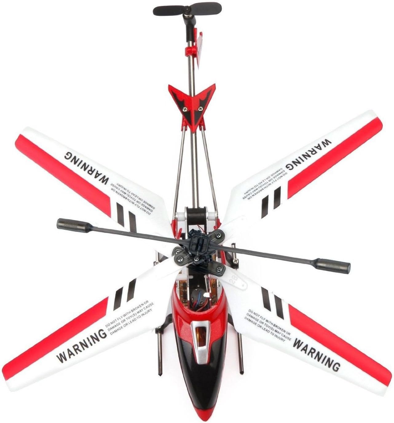 Red R/C Helicopter with Gyro S635