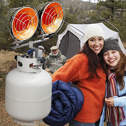 Silver 15000 BTU Propane Tank Top Heater J7229