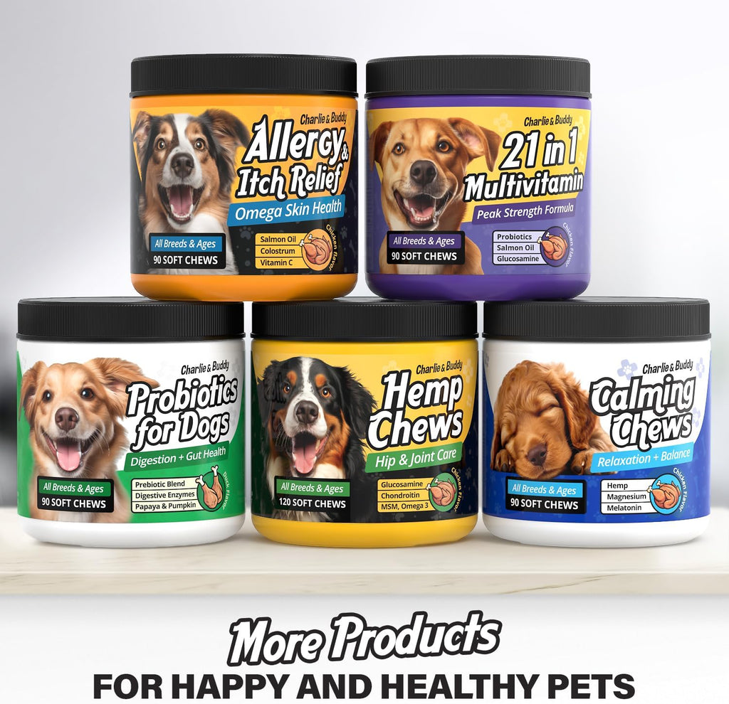 90 Soft Chews Chicken Flavor Dog Allergy Chews with Omega 3 Fish Oil U521805