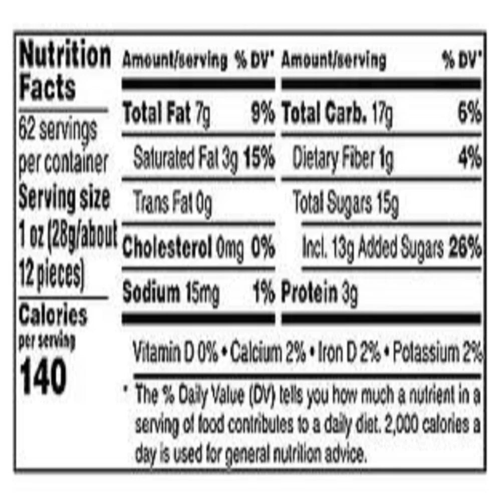 62 oz Peanut Milk Chocolate Candy Jar F60689