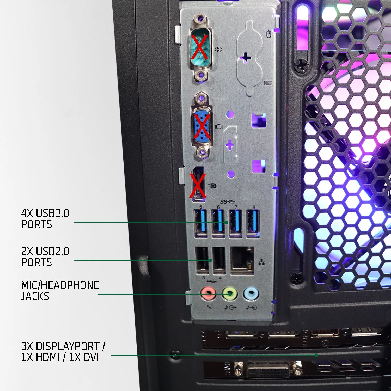 Intel i5 4th Gen AMD Radeon RX 580 8GB 16GB RAM 1TB Gaming PC Desktop Computer U606