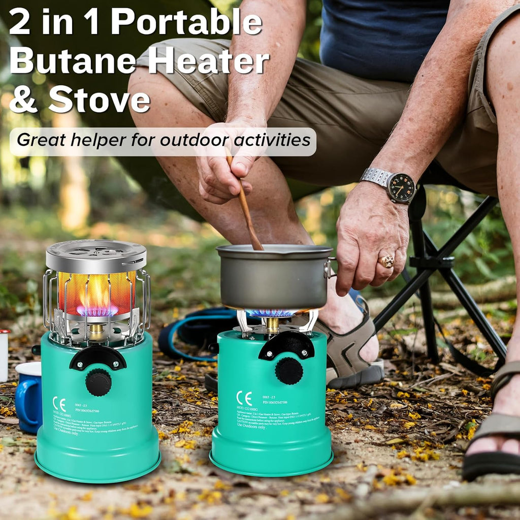 Portable Propane Heater & Stove with automatic igniter E87912