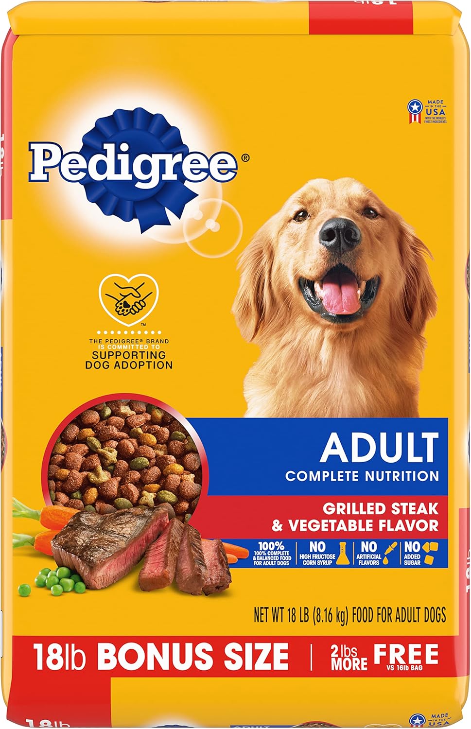 18 Lb Bag Dry Dog Food for Adult Dog J231405