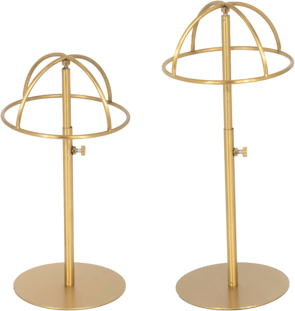 2PCS Stainless Steel Brushed Nickel Titanium Hat Stand S730502