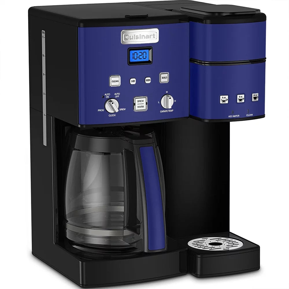 12 Cup Coffee Maker and Single-Serve Brewer Navy Bundle K59018