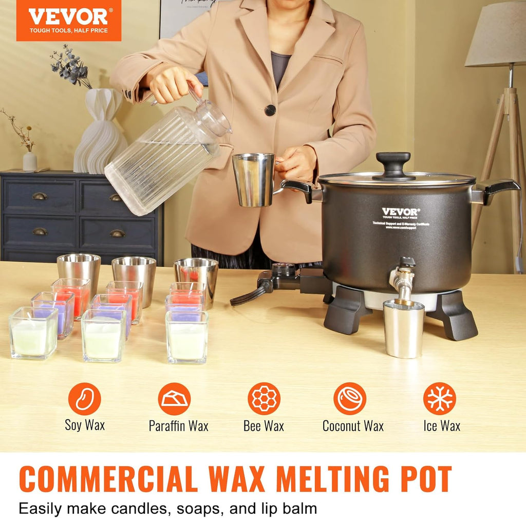 5 Liter Electric Wax Melting Pot with Temperature Control U15732