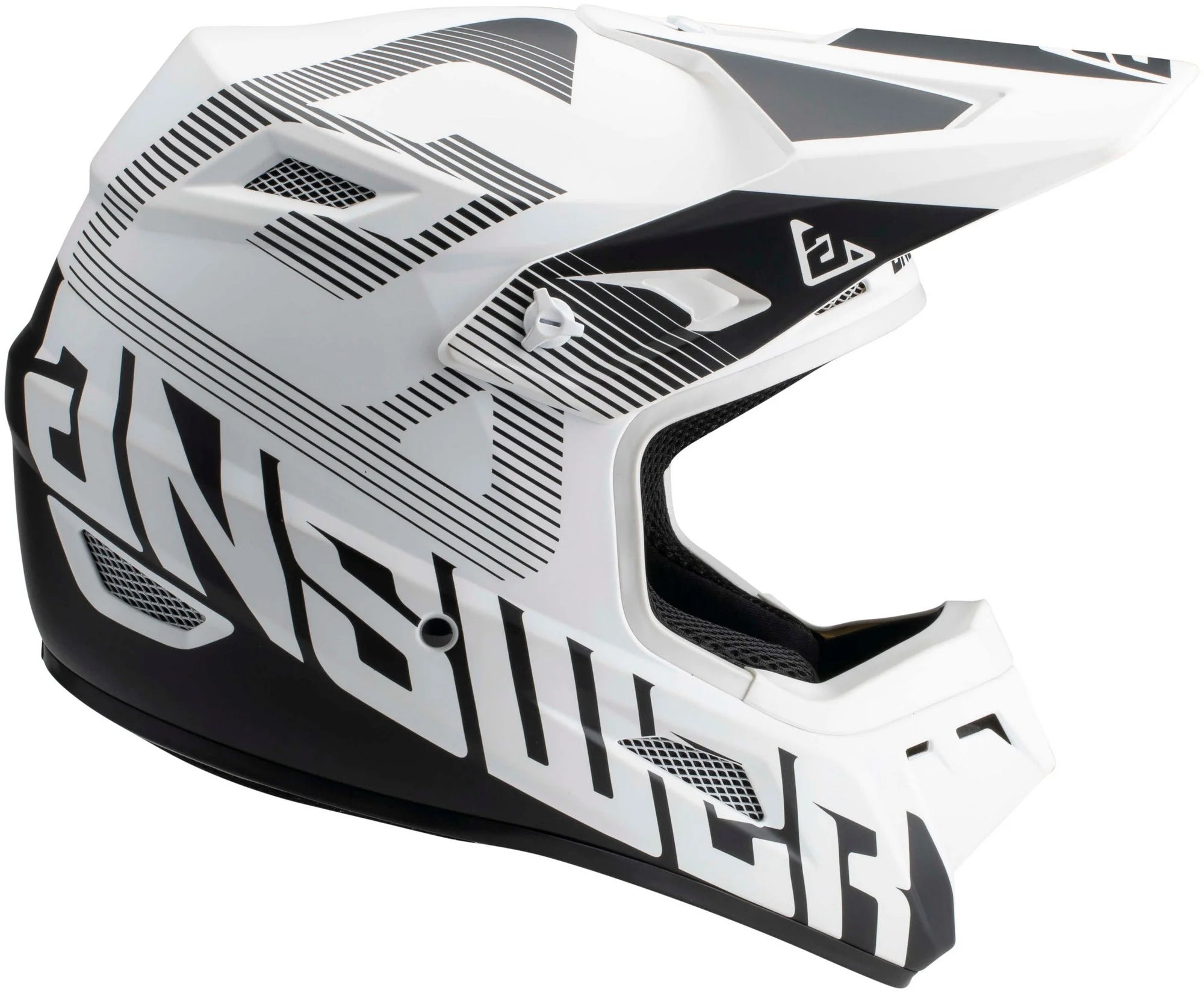 White/Black Offroad Helmet W4779