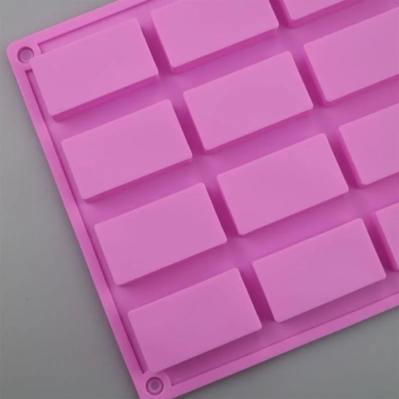 20 Cavities Rectangular Silicone Soap Moulds W4993