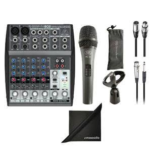 8-Channel Audio Mixer with Dynamic Mic & Cable E779