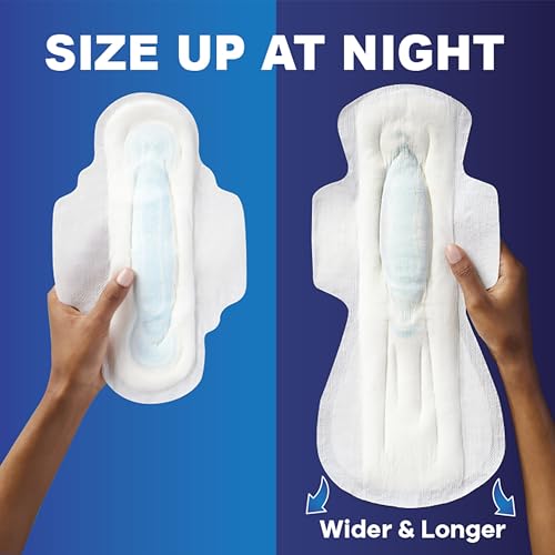 Size 2 Long Super Absorbency Unscented Maxi Pads with Wings, 42 Count P8411