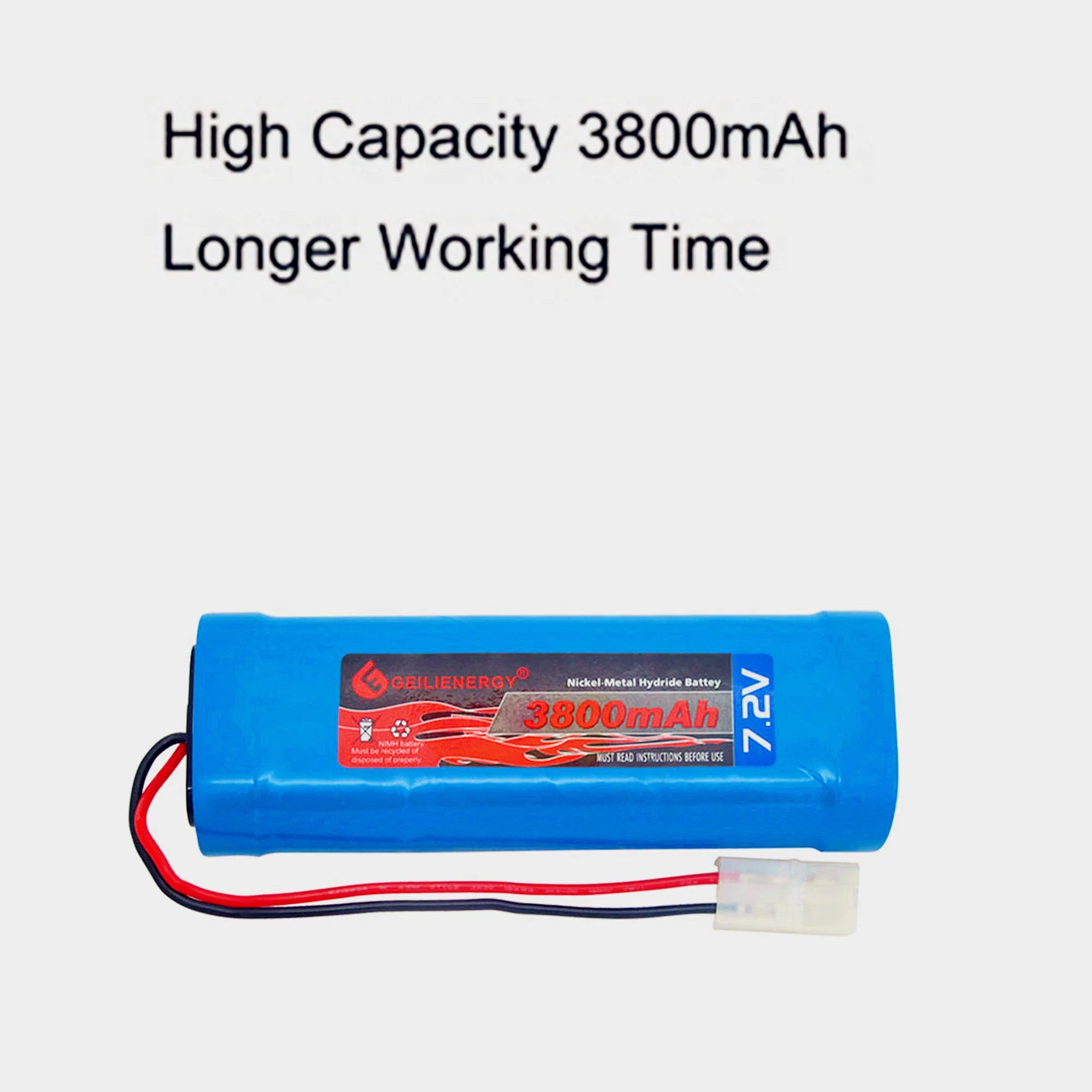 7.2V 3800mAh NiMH RC Battery with Tamiya Connector (1 Pack) D359