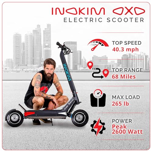 Electric Scooter, 40 MPH, 2x1000W Motor, 68 Miles Range, 10" Air Filled Tires, Foldable D90390